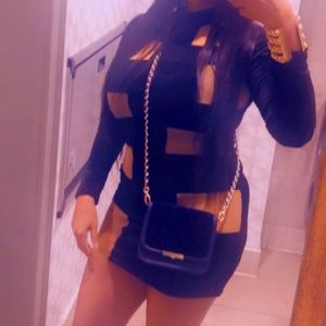 Black midi long sleeve